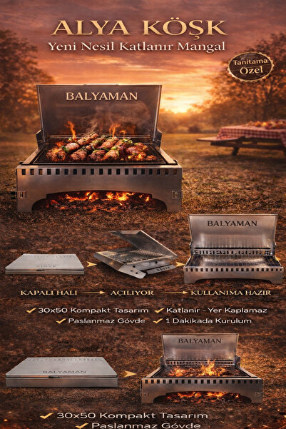 Bayfırıns Alya Köşk Mangal Katlanır Portatif