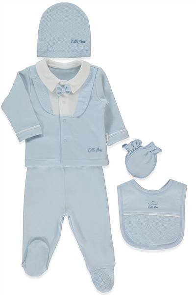 Bebetto İNTERLOK ZIBIN SET 5Lİ (LITTLE BOSS) MAVİ