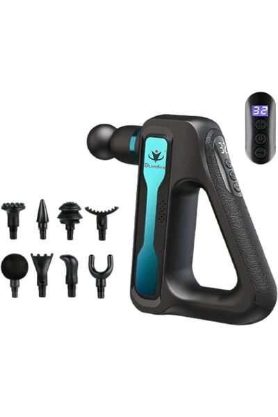 Massage Gun جهاز تدليك عميق للأنسجة، مزود بشاشة LCD، لتخفيف الألم مع 32 مستوى...