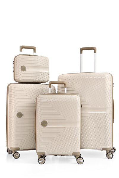 ÇÇS 5239 KIRILMAZ POLİPROPİLEN 4 LÜ VALİZ SETİ