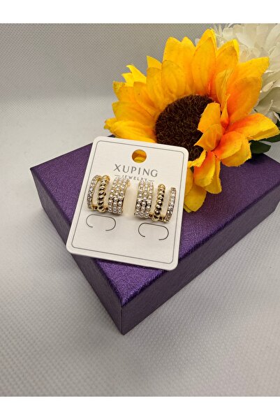 XUPING JEWELRY KUYUMCU SERİ 14K RENGİ ZİRKON TAŞLI İNCİLİ KIKIRDAK ÇOKLU MODE...