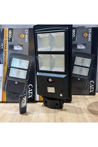 KASSEL AYDINLATMA Ct-4640 200 Watt KUMANDALI Fotoselli Solar Sokak Lambası SO...