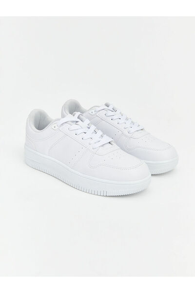 LC Waikiki White Leather Look Women's Sports Shoes