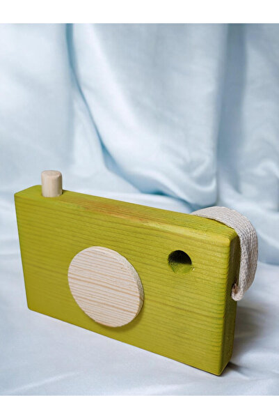 websunday Wooden Toy Camera Natural Handmade Toy
