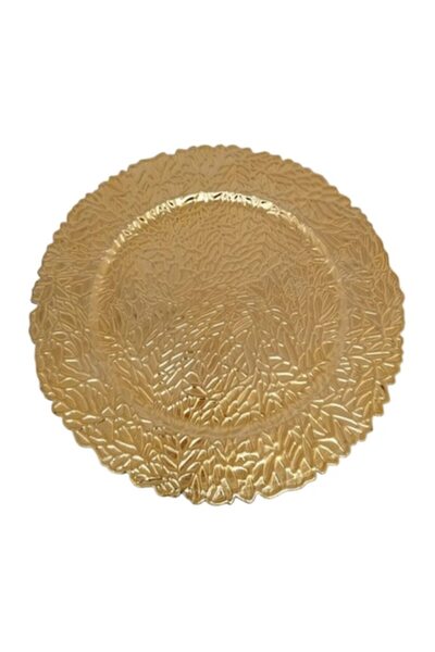 Clini Plate Support, Wedding Decor, Serving Platter Events, Plastic, 32 cm, Gold