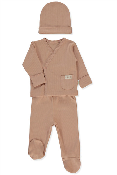 Bebetto طقم بلاط زيبين إنترلوك عضوي مكون من 3 قطع (أورجانيك بي نيتشر)