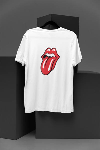 MG Rolling Stones Printed Circular Neck Cotton Oversize Short Sleeve Unisex T...