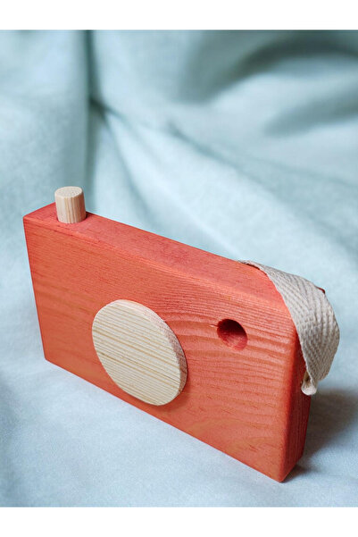 websunday Wooden Toy Camera Natural Handmade Toy
