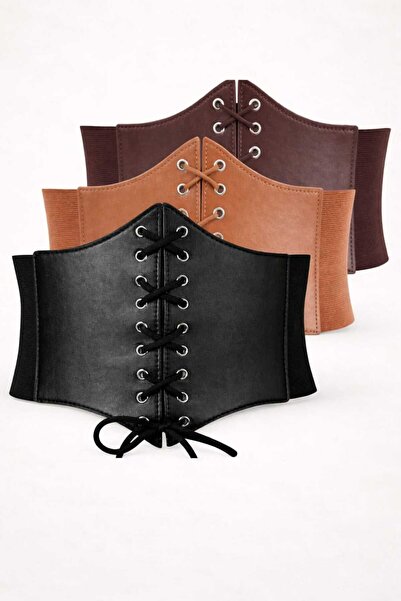 beltavora 3'lü set korse kemer