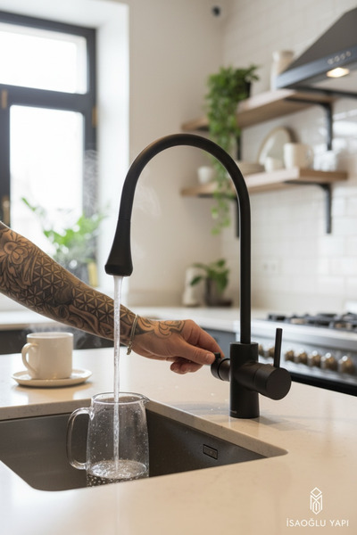 İSAOĞLU YAPI سلسلة ديليبايك من سلسلة ديليبايك باللون الأسود غير اللامع، مناسب...