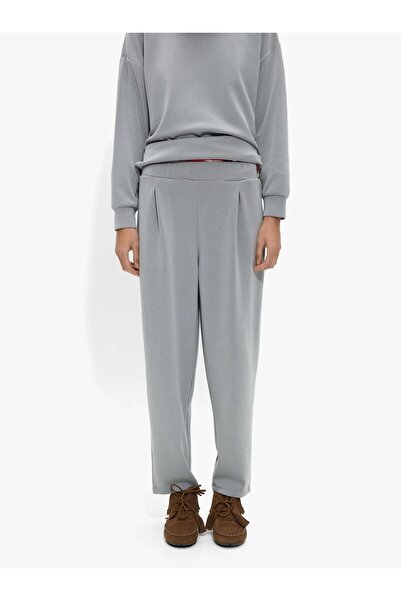 PARFOIS Kadın Elastik Bel Yumuşak Dokulu Pantolon