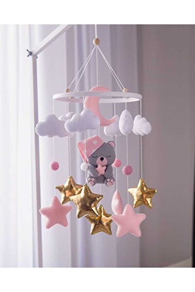 TREND METFİQ DECORATİON Bebek Dönencesi El Yapımı Doğal Keçe - Montessori Beb...