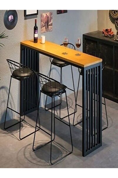 UMUTPARK METAL AHŞAP MUTFAK MASASI.