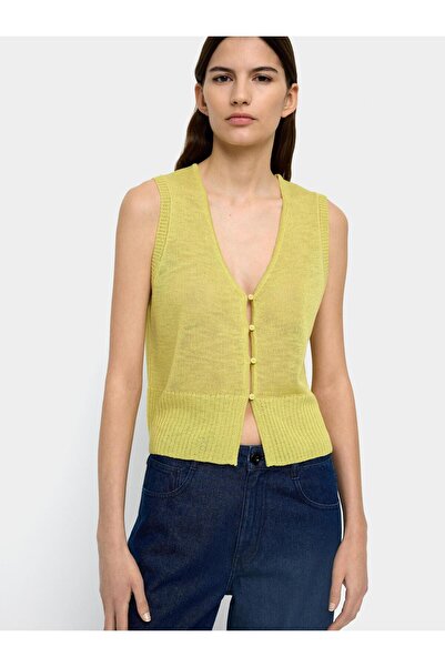 PARFOIS Kadın Düğmeli Örme Yelek