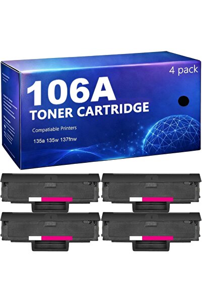 HP 106XL 5000 SAYFA YUKSEK KAPASİTE 107W/135W/137FNW (5K)-(W1106XXL) CHIPLİ M...