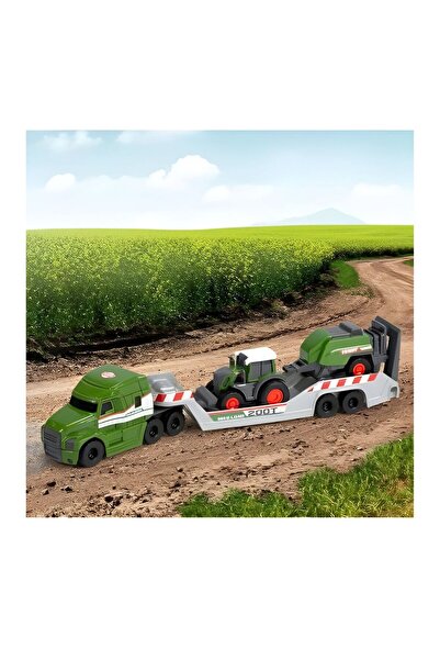 Dickie Toys Fendt Çekici ve Traktörlü Araç Seti Çocuk Oyuncak Traktör Taşıyan...