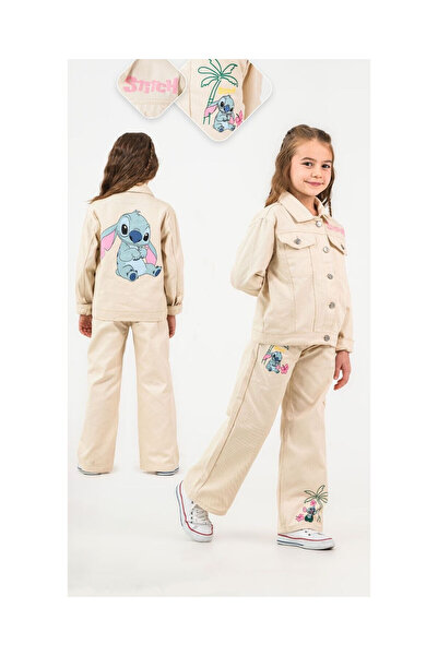 CİCHLİD Kiz Stitch Printed Woven Set