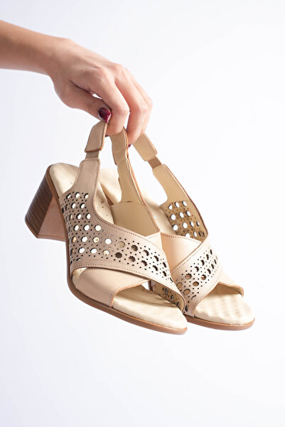 aka prestij ayakkabı comfort Sandale de damă din piele naturală, cu talpă ort...