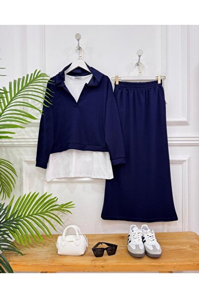 onix Dolly Double Set Navy Blue