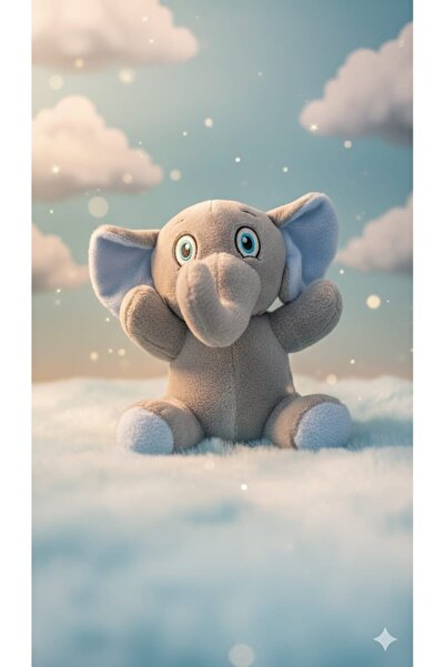 Store Mavi Peluş Sevimli Fil 25 CM Uyku Arkadaşı Oyuncak