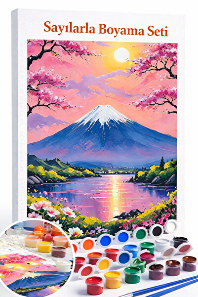 Aren Design Sayılarla Boyama Çerçeveli Hobi Seti Numaralı Tuval Fırça Boya Da...