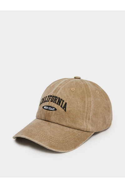 Styli Khaki California Embroidered Baseball Cap