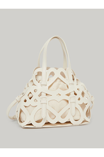 Styli White Cutout Detail Handbag