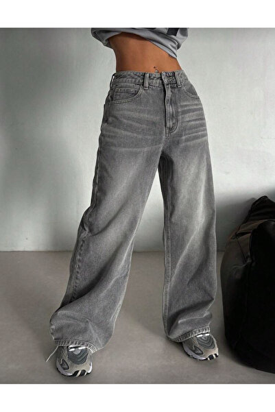 Weekeep Washed Detail Unisex Retro Jean Trousers