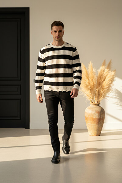 YŞRLİNE COLLECTİON Yşr Men's Knitwear Sweater – Unisex Slim Fit, Soft Texture...