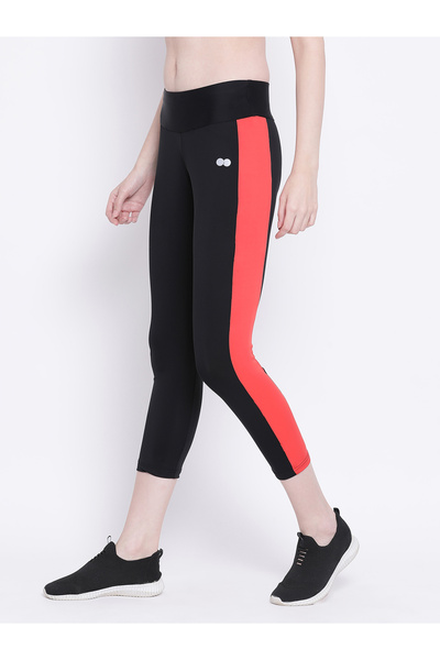 iza Active Ankle Length Tights in Black