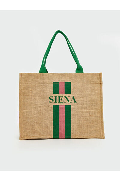 LC Waikiki Rmz Gi̇yi̇m Farkiyla Straw Look Women's Shoulder Bag