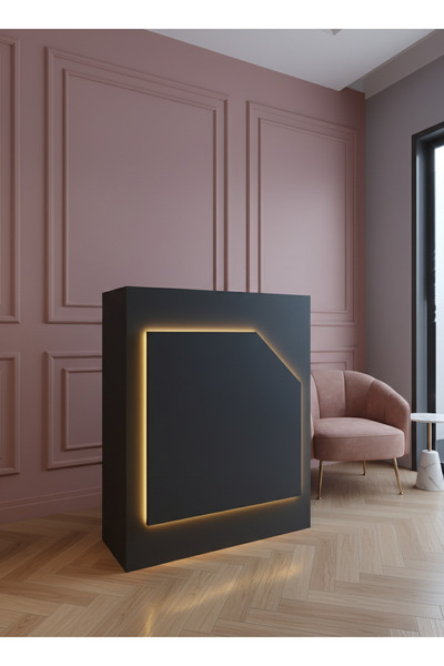 online fırsat mutlu ol mutlu kal HARMONY Ledli Karşılama Bankosu G-90 cm Ofis...