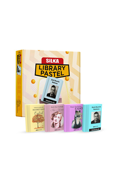 Silka Pastel kitap silgi - bez çanta hediyeli