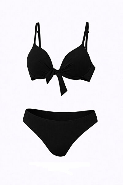 CUPSEA Bow-Tie Half-Support Bikini Set
