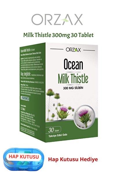 Ocean Milk Thistle (300Mg Silibin) 30 Capsules + Pill Box Gift