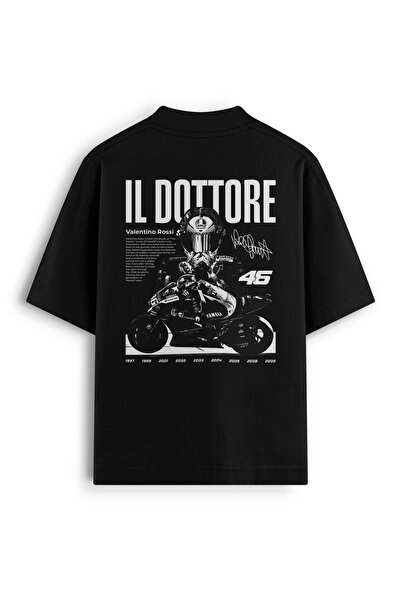 Petrolheads Club IL DOTTORE - تي شيرت روسي كبير الحجم مصنوع من القطن بنسبة 100%