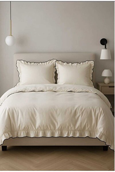 DB Комплект за единично легло 100% памук, украсен със сърце и панделка, с ове...