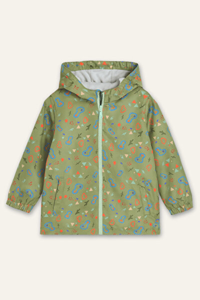 Zeyland Jachetă de ploaie cu glugă pentru băieți, 2-8 ani, verde