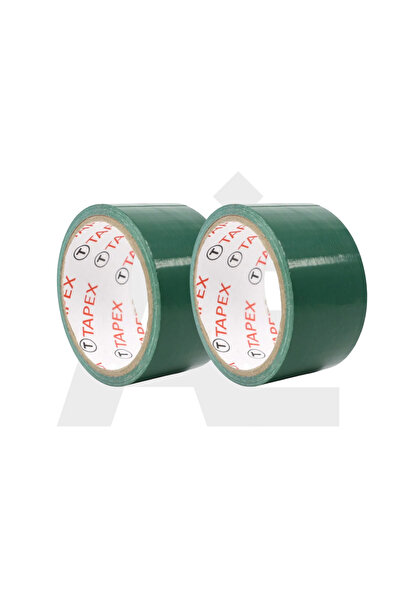 JuneThree Bez Tamir Bantı Çadır Tamir Bant (DUCT TAPE) 44mmx15mt Yeşil ( 2 Ad...