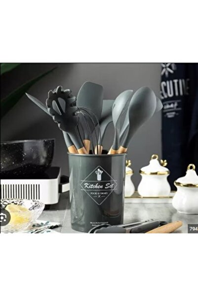 Generic 12-Piece Premium Silicone Kitchen Utensil Set with Storage Box - 11pc...