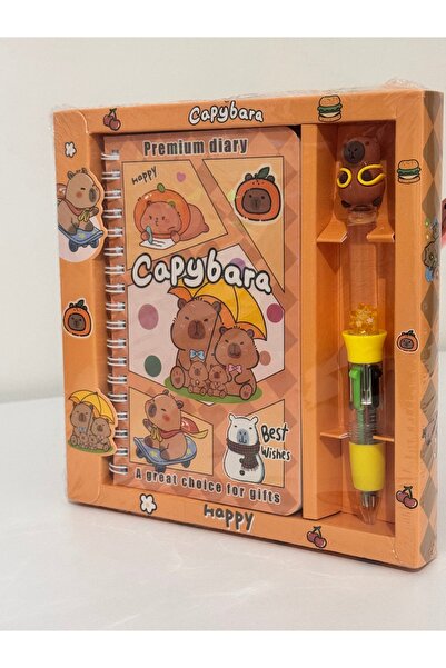 winingo 2Y Shop Capybara Spiralli Hatıra Günlük Not Defteri ve 1 adet Sulu 4 ...