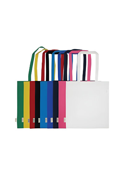 Lavida Pack of 5 - Reusable Jute and Cotton Beach Bag - Assorted