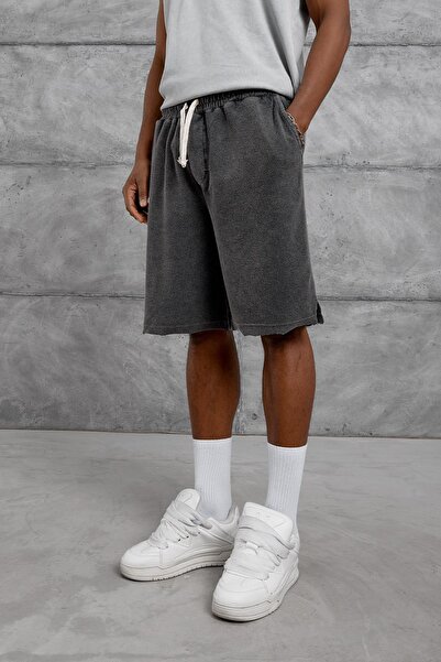 NOMARC Anthracite Washable Style Oversize Shorts