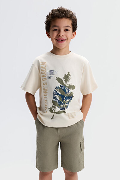 NK Boy's Hansel Tshirt 8-14 Years Cream