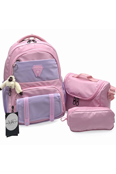 MegiHero Set of 3 Waterproof First School Bags Girls' Backpack Primary School...