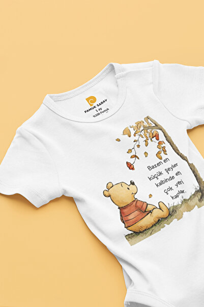 LilJoy 100% Organic Cotton Cute Teddy Bear Printed Short Sleeve Snap Fastener...