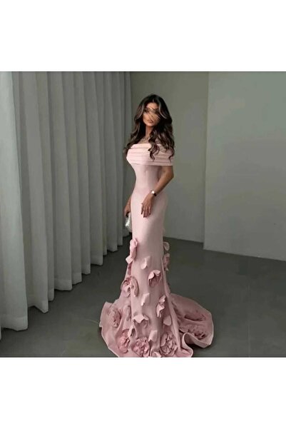 lavera fashlon Lavera ~ Light pink mask dress with floral trim