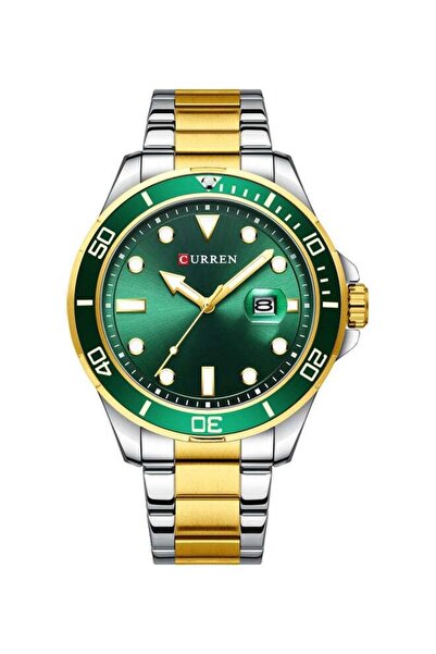 Curren Men's Classic Luminous Analog Wrist Watch - 47 mm - Gold/Silver