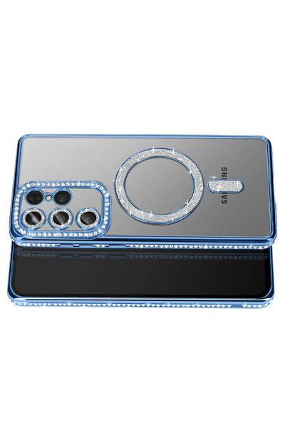 isiltikidsmoda Joko Samsung Galaxy S26 Ultra Joke Simli Magneticsafe Case - Blue