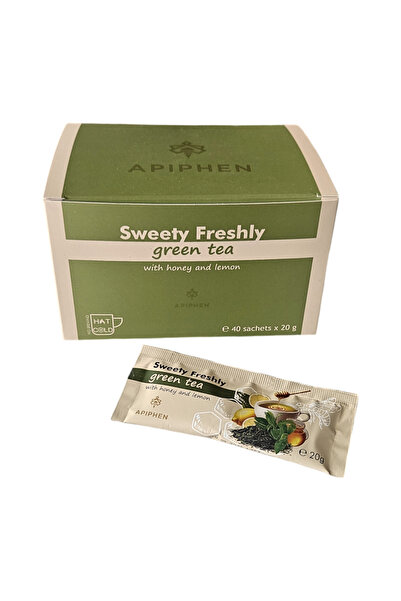 Phenalex APIPHEN Ceai verde cu miere și lămâie Sweety Freshly cutie 20 plicur...